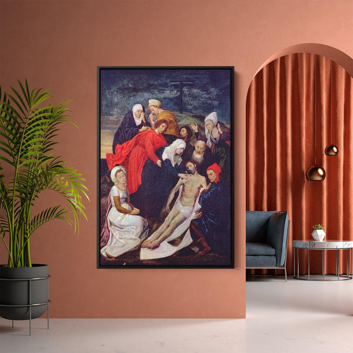 Diptych of The Fall of Man and The Redemption (Lamentation of Christ) by Hugo van der Goes - Canvas Artwork