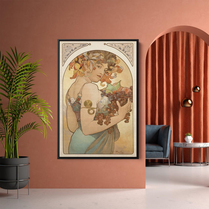 Fruit by Alphonse Mucha - Canvas Artwork