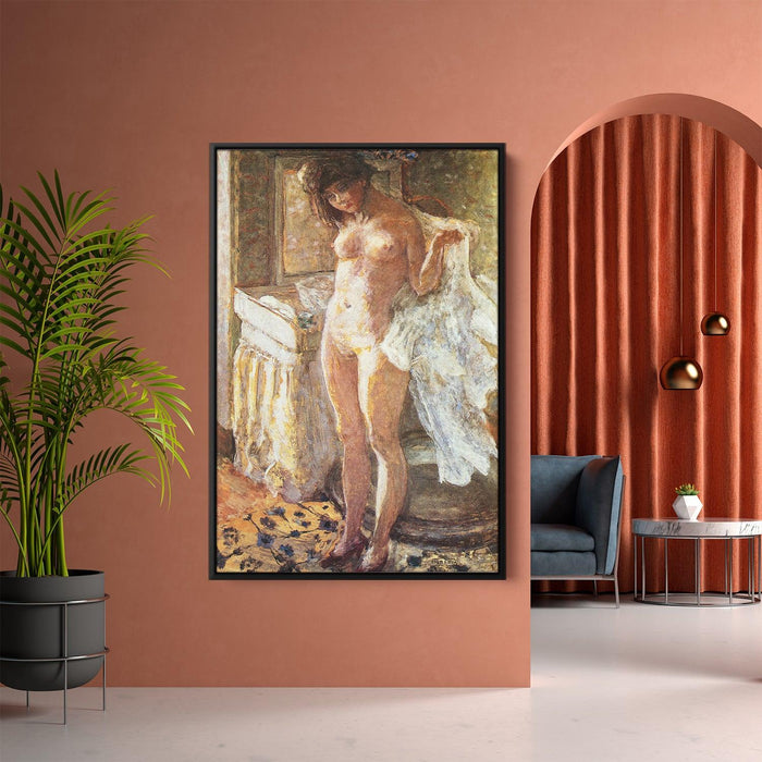 In the Bathroom by Pierre Bonnard - Canvas Artwork