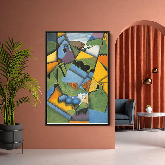 Landscape with House at Ceret by Juan Gris - Canvas Artwork