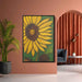 Line Art Sunflower #214 - Kanvah