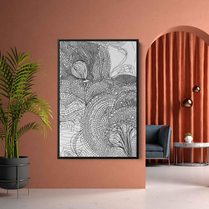 Line Art Sunset #222 - Kanvah