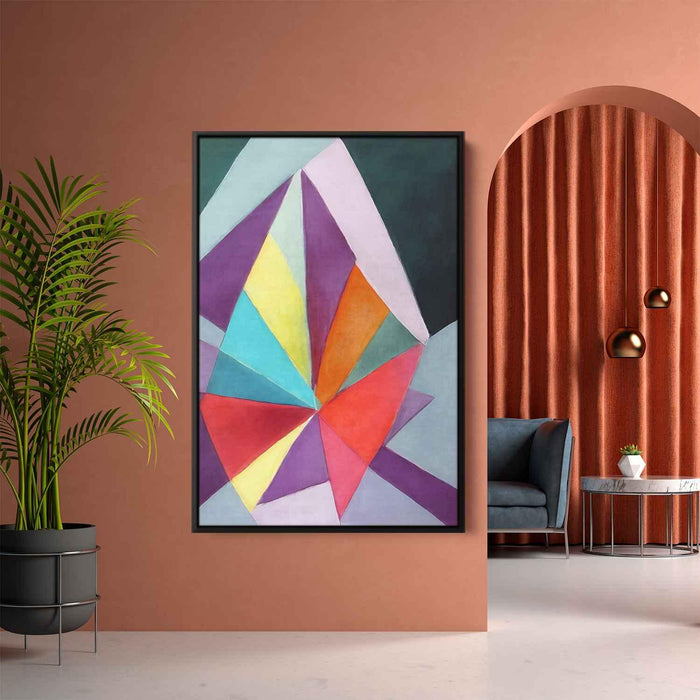 Pastel Bauhaus Triangles #218 - Kanvah