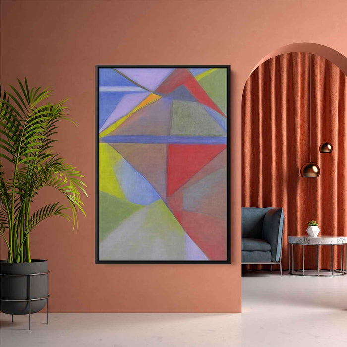 Pastel Bauhaus Triangles #227 - Kanvah