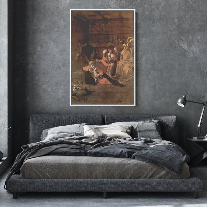 Adoration of the Shepherds by Caravaggio - Canvas Artwork