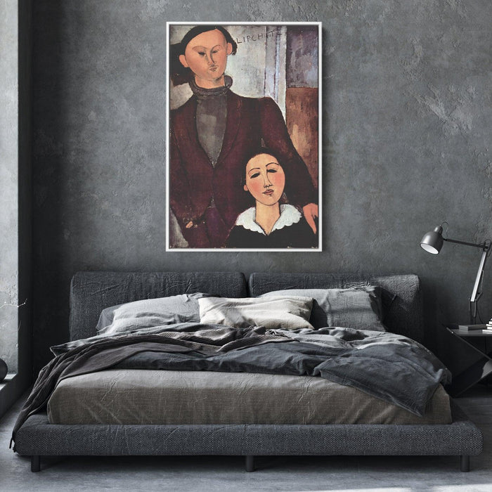 Jacques and Berthe Lipchitz by Amedeo Modigliani - Canvas Artwork