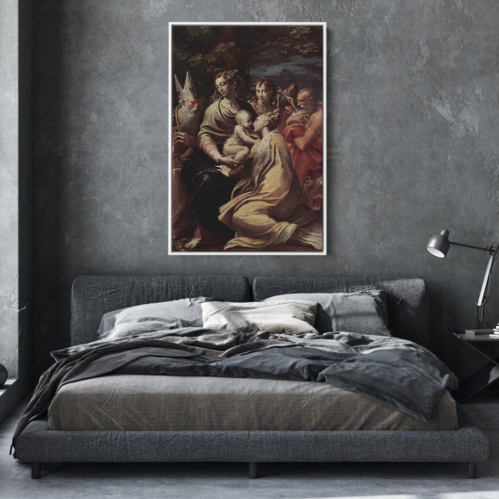 Madonna and Child with Saints by Parmigianino - Canvas Artwork