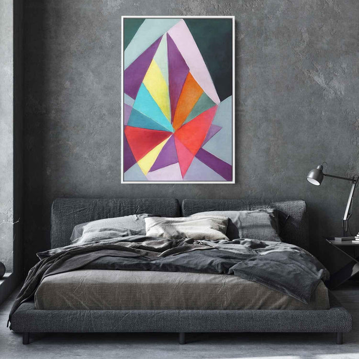 Pastel Bauhaus Triangles #218 - Kanvah