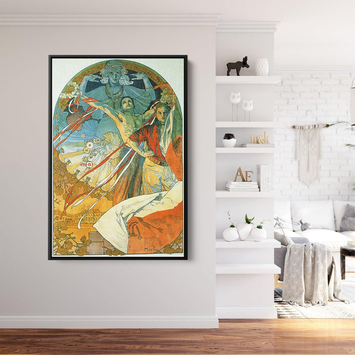 8th Sokol Festival by Alphonse Mucha - Canvas Artwork