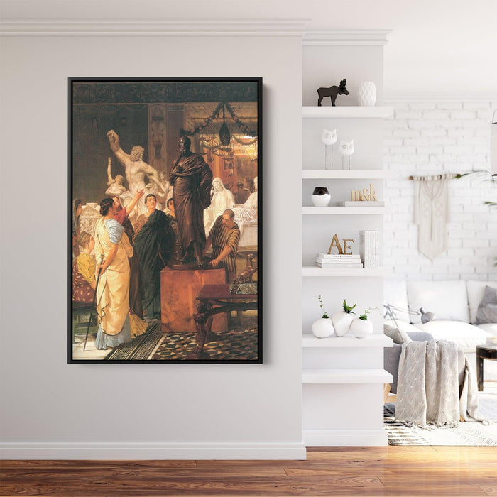 A Sculpture Gallery by Sir Lawrence Alma-Tadema - Canvas Artwork