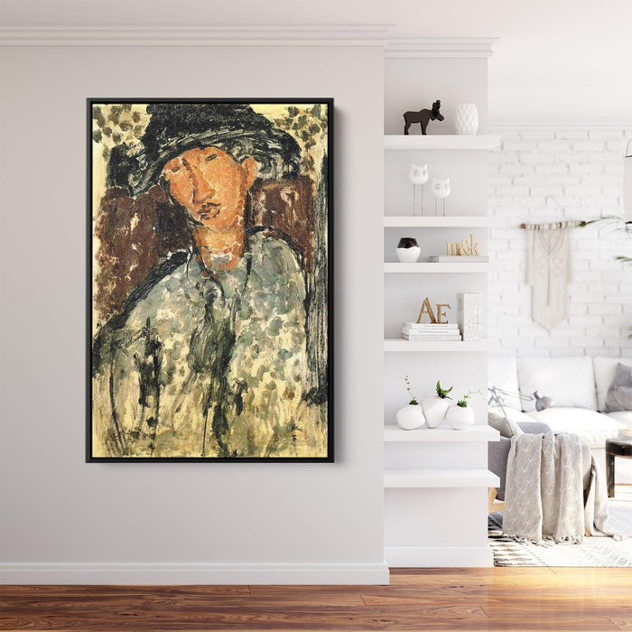 Chaim Soutine by Amedeo Modigliani - Canvas Artwork