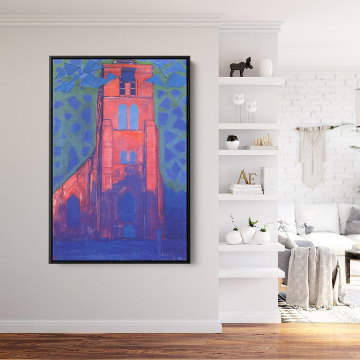 Church tower at Domburg by Piet Mondrian - Canvas Artwork