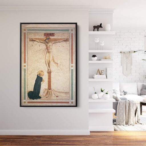 Crucifixion with St. Dominic by Fra Angelico - Canvas Artwork