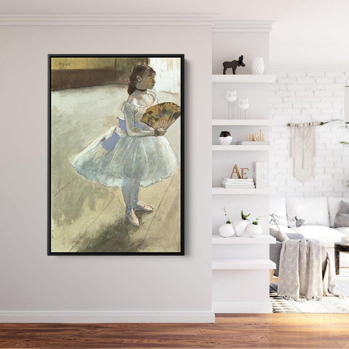 Dancer with a Fan by Edgar Degas - Canvas Artwork