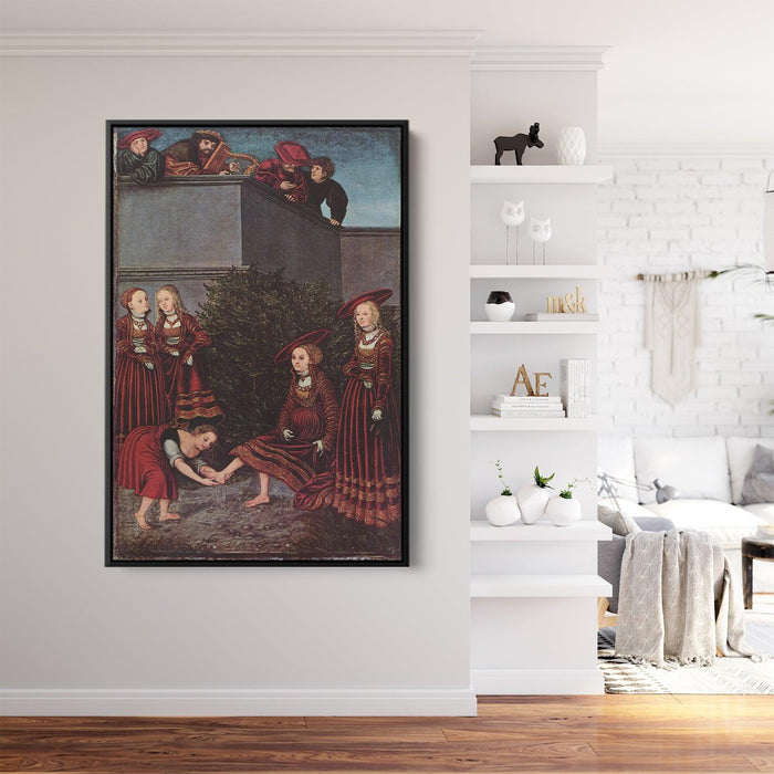 David and Bathsheba by Lucas Cranach the Elder - Canvas Artwork