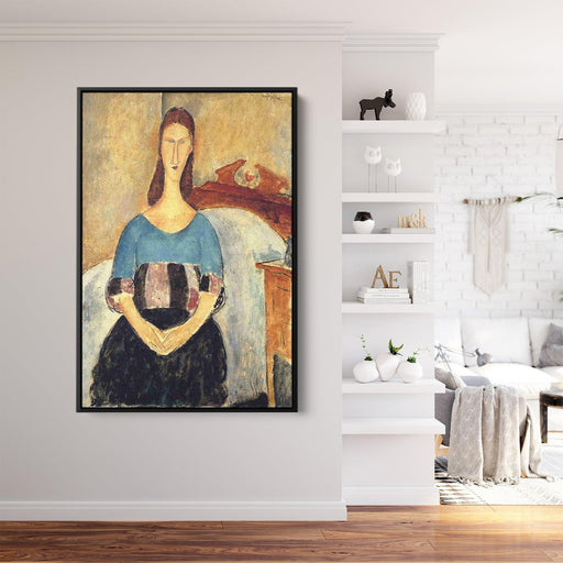 Jeanne Hebuterne by Amedeo Modigliani - Canvas Artwork