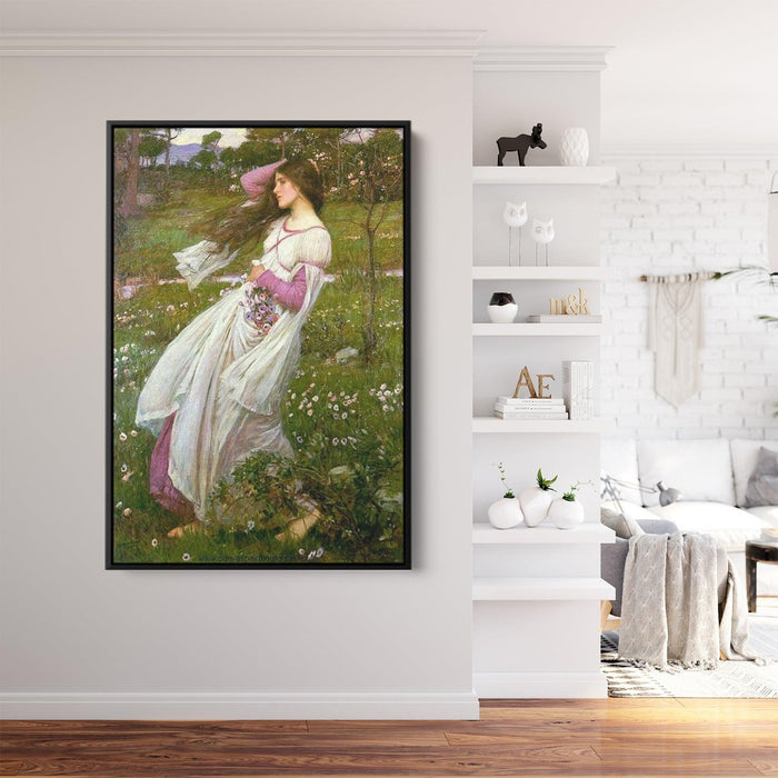 Windflowers by John William Waterhouse - Canvas Artwork