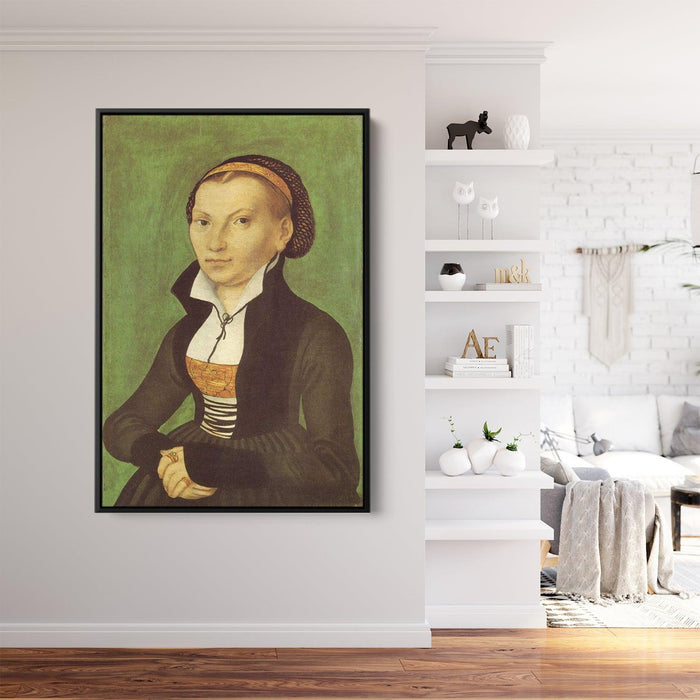 Katharina von Bora, future wife of Martin Luther by Lucas Cranach the Elder - Canvas Artwork