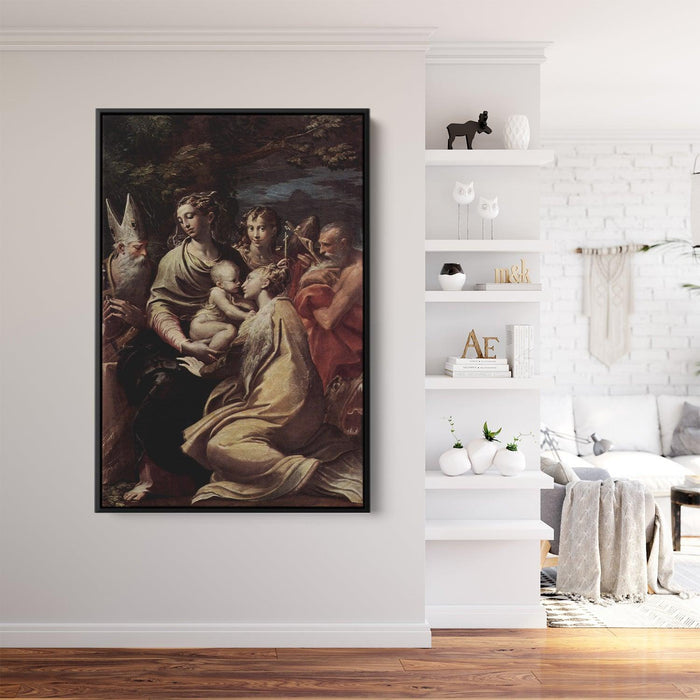 Madonna and Child with Saints by Parmigianino - Canvas Artwork