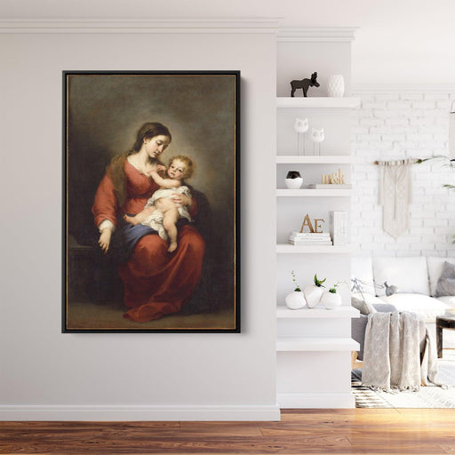 Virgin and Child by Bartolome Esteban Murillo - Canvas Artwork