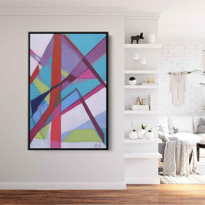 Pastel Bauhaus Triangles #214 - Kanvah