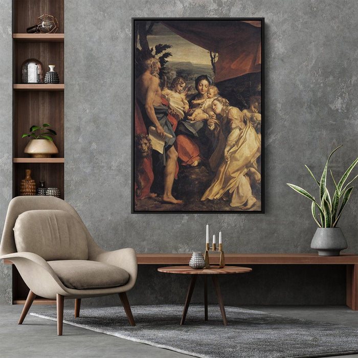 Madonna with St. Jerome (The Day) by Correggio - Canvas Artwork