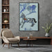 A blue horse by David Burliuk - Canvas Artwork