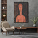 A red bust by Amedeo Modigliani - Canvas Artwork