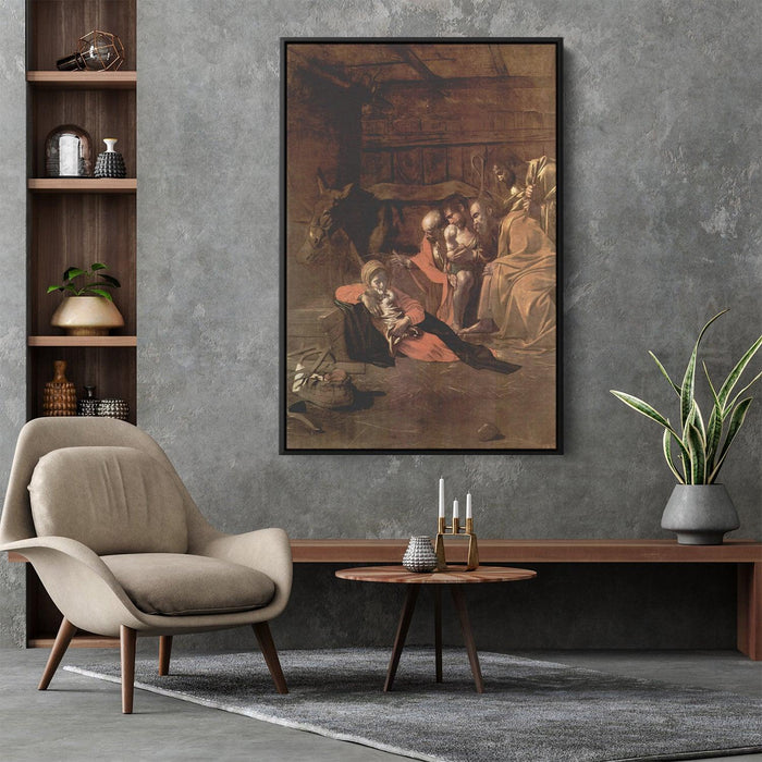 Adoration of the Shepherds by Caravaggio - Canvas Artwork