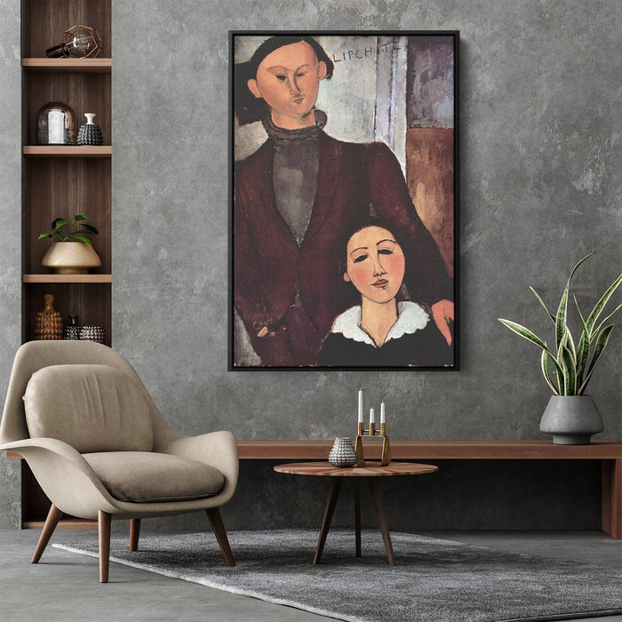 Jacques and Berthe Lipchitz by Amedeo Modigliani - Canvas Artwork