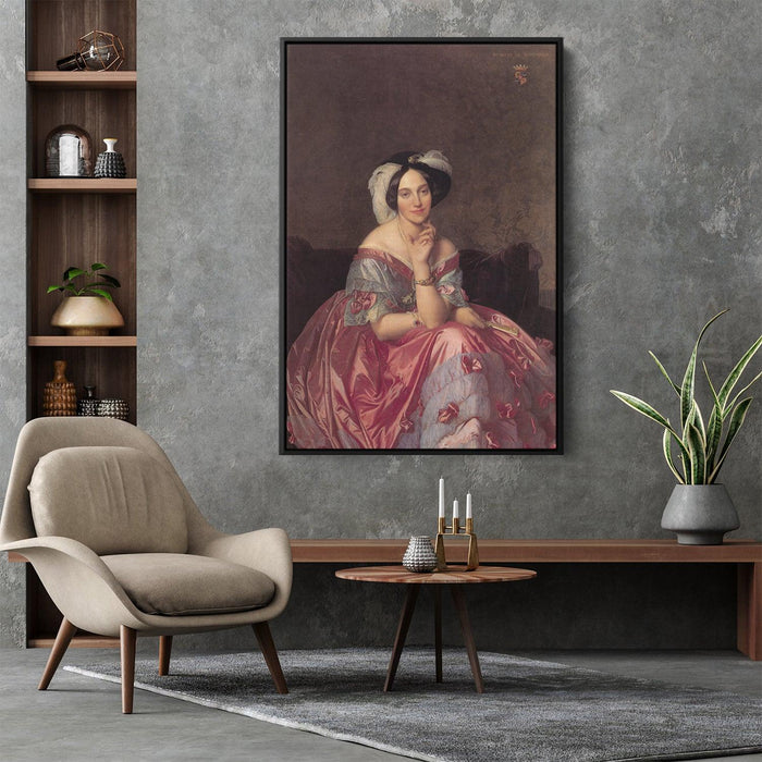 Baronesss Betty de Rothschild by Jean Auguste Dominique Ingres - Canvas Artwork