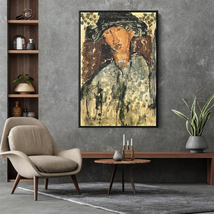 Chaim Soutine by Amedeo Modigliani - Canvas Artwork