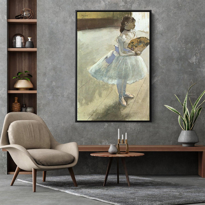 Dancer with a Fan by Edgar Degas - Canvas Artwork