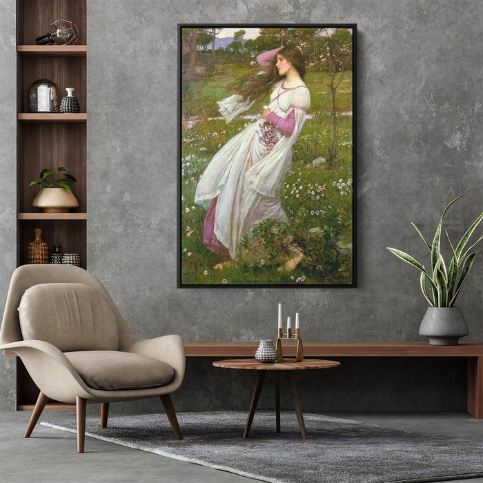 Windflowers by John William Waterhouse - Canvas Artwork