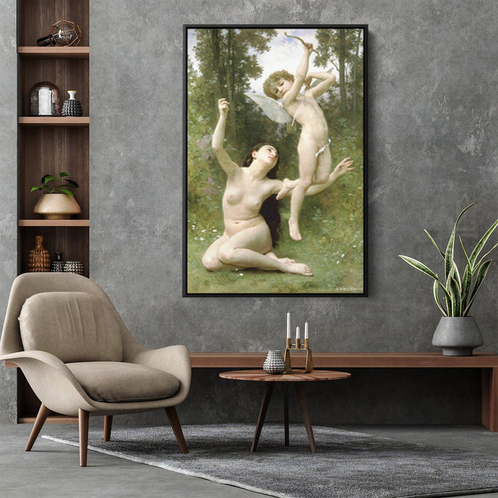 Love takes off by William-Adolphe Bouguereau - Canvas Artwork