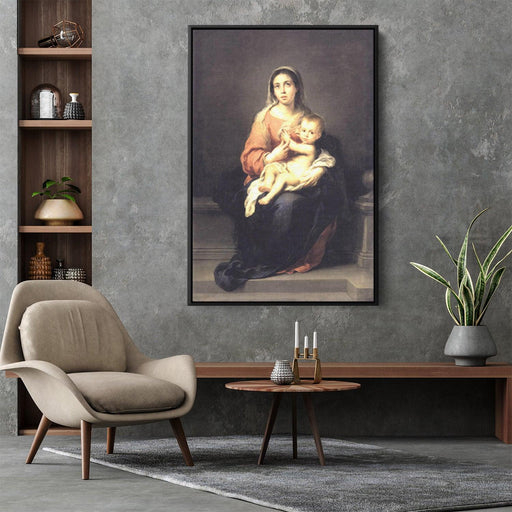 Madonna and Child by Bartolome Esteban Murillo - Canvas Artwork
