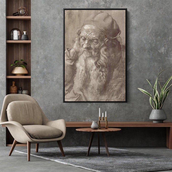 Man Aged 93 (brush & ink on paper) by Albrecht Durer - Canvas Artwork