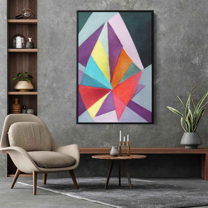 Pastel Bauhaus Triangles #218 - Kanvah