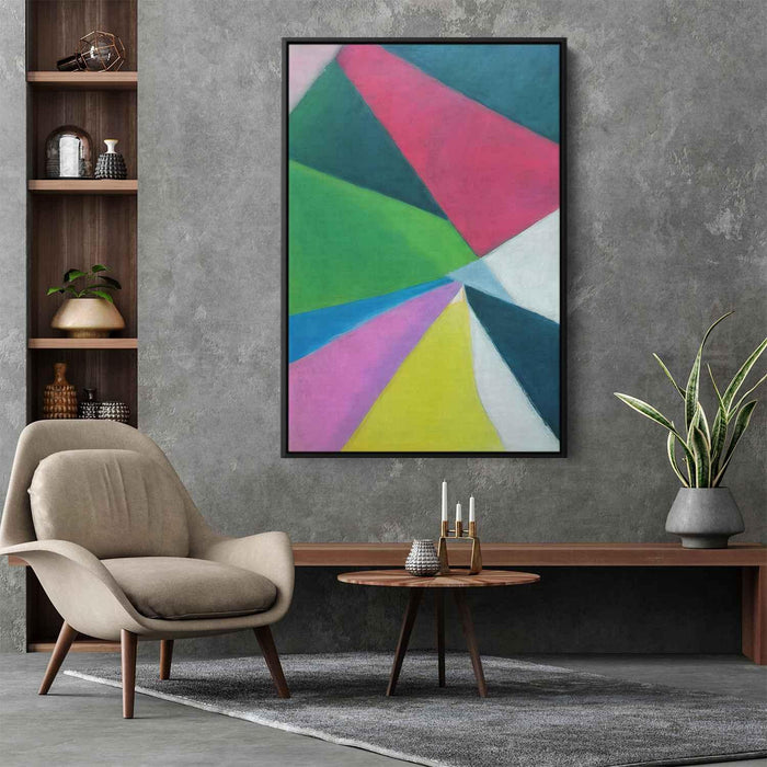 Pastel Bauhaus Triangles #222 - Kanvah