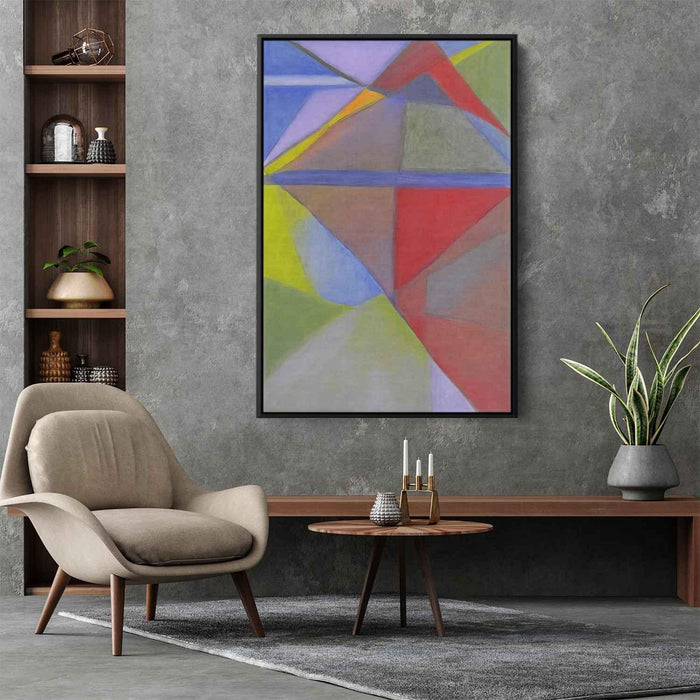 Pastel Bauhaus Triangles #227 - Kanvah