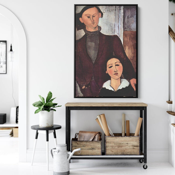 Jacques and Berthe Lipchitz by Amedeo Modigliani - Canvas Artwork