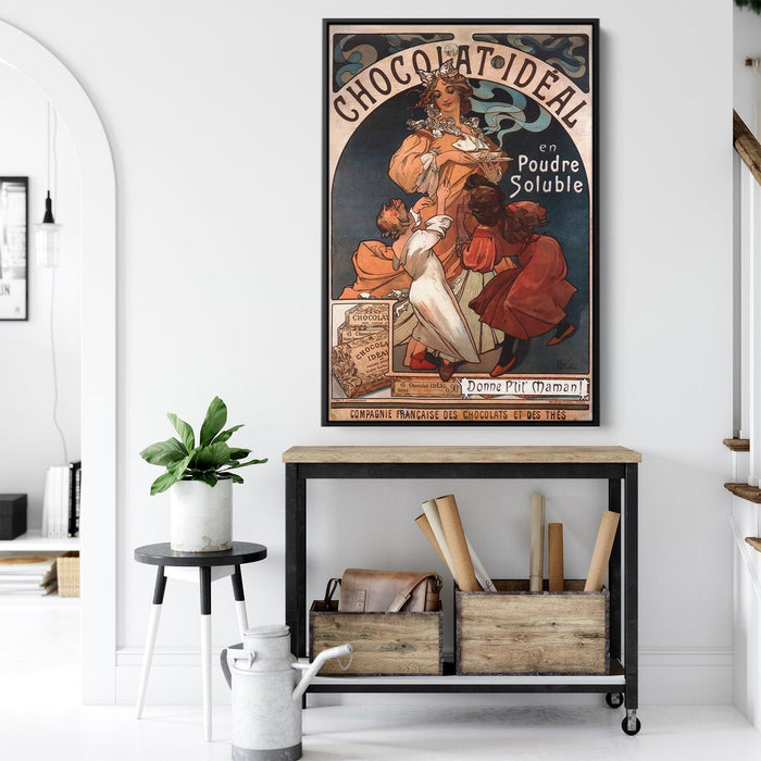 Chocolat Ideal by Alphonse Mucha - Canvas Artwork