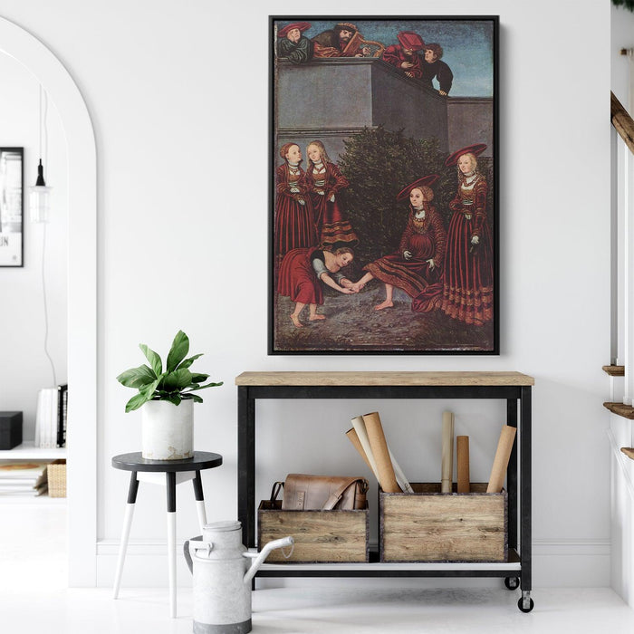 David and Bathsheba by Lucas Cranach the Elder - Canvas Artwork