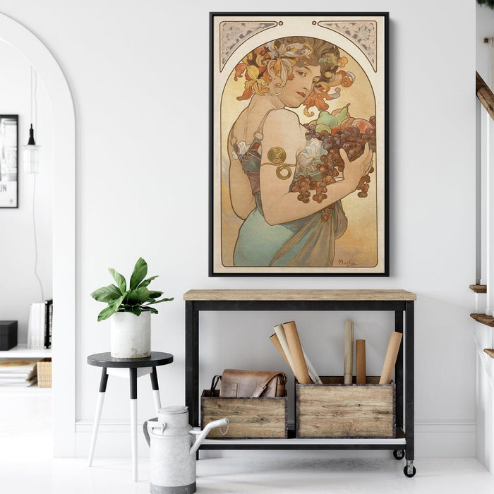 Fruit by Alphonse Mucha - Canvas Artwork