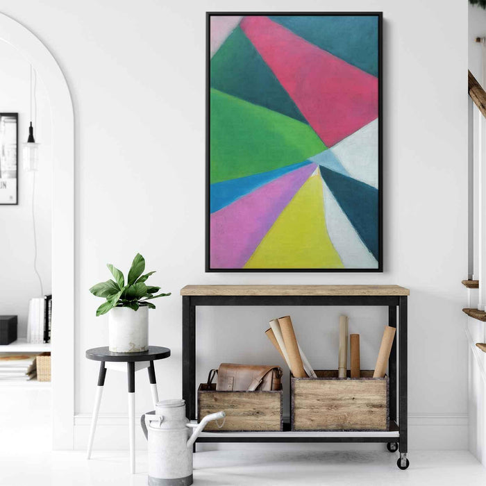 Pastel Bauhaus Triangles #222 - Kanvah