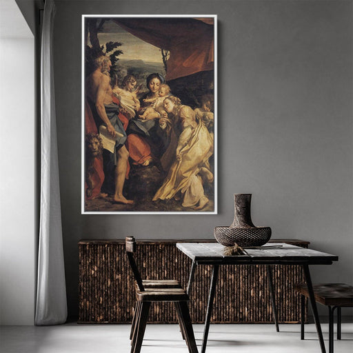 Madonna with St. Jerome (The Day) by Correggio - Canvas Artwork