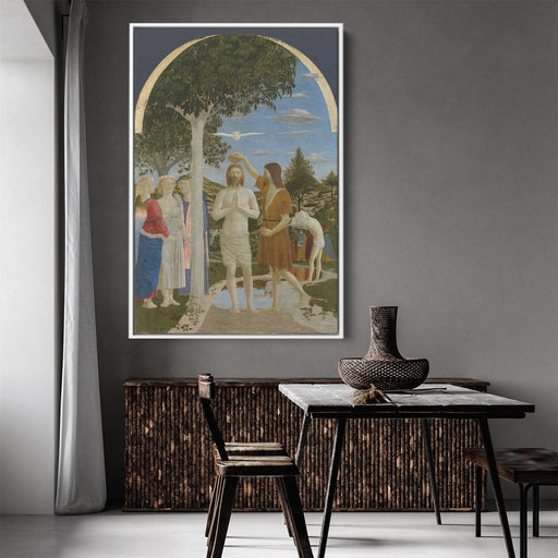 Baptism of Christ by Piero della Francesca - Canvas Artwork