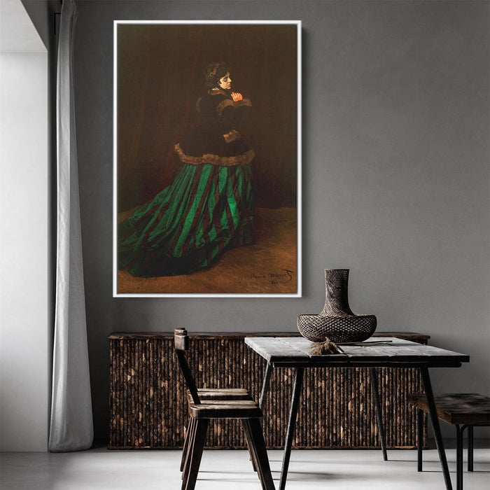 Camille (also known as The Woman in a Green Dress) by Claude Monet - Canvas Artwork Kanvah Camille (also known as The Woman in a Green Dress) by Claude Monet - Canvas Artwork Kanvah