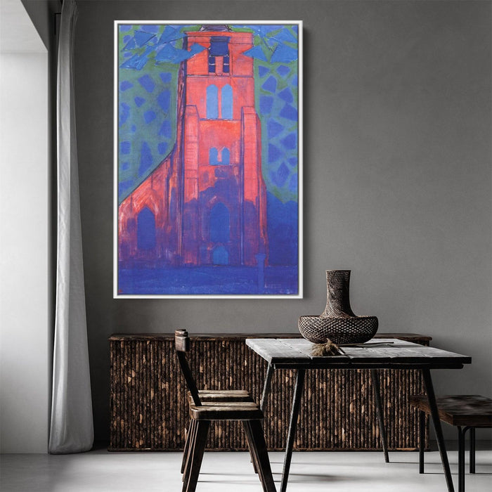 Church tower at Domburg by Piet Mondrian - Canvas Artwork