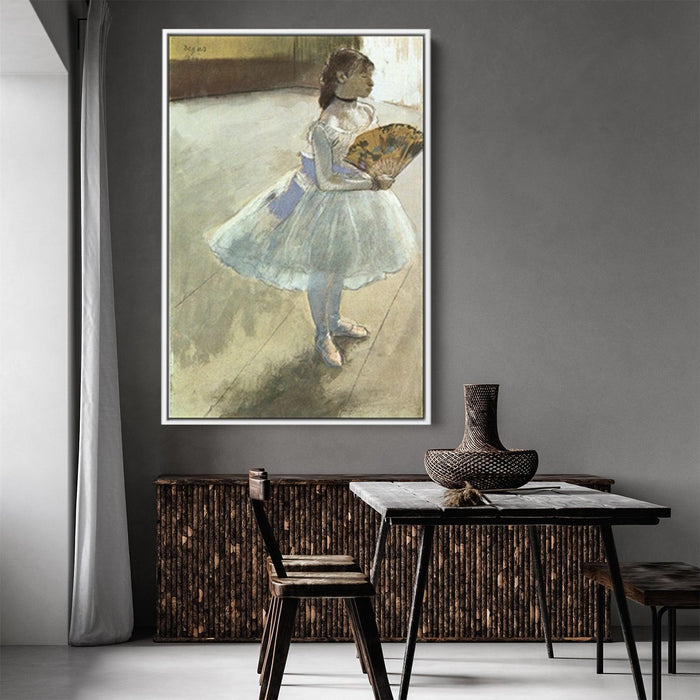 Dancer with a Fan by Edgar Degas - Canvas Artwork